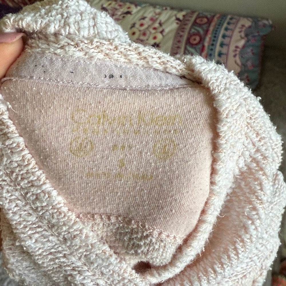 Calvin Klein Soft Beige Knit Sweater